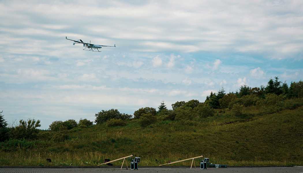 A drone in flight