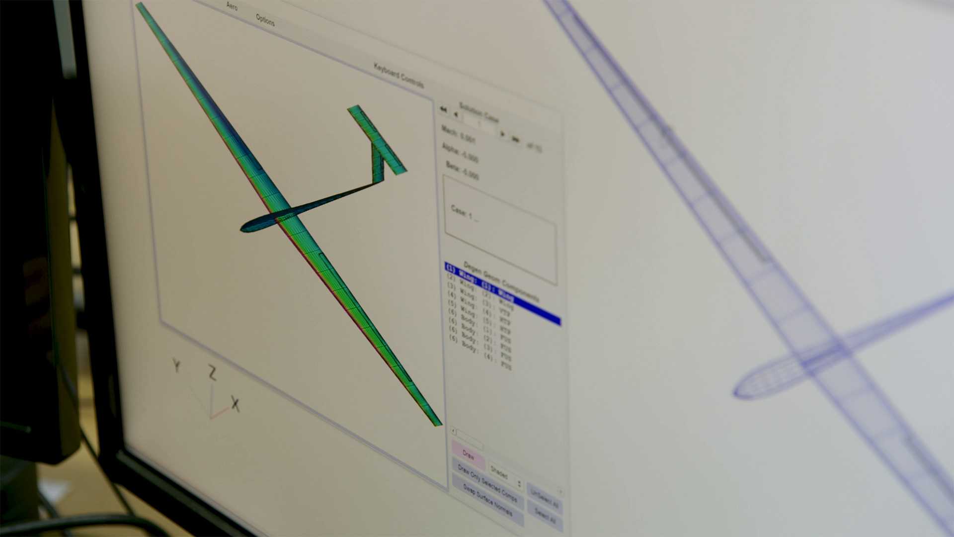 Computer Aided Design software on a monitor